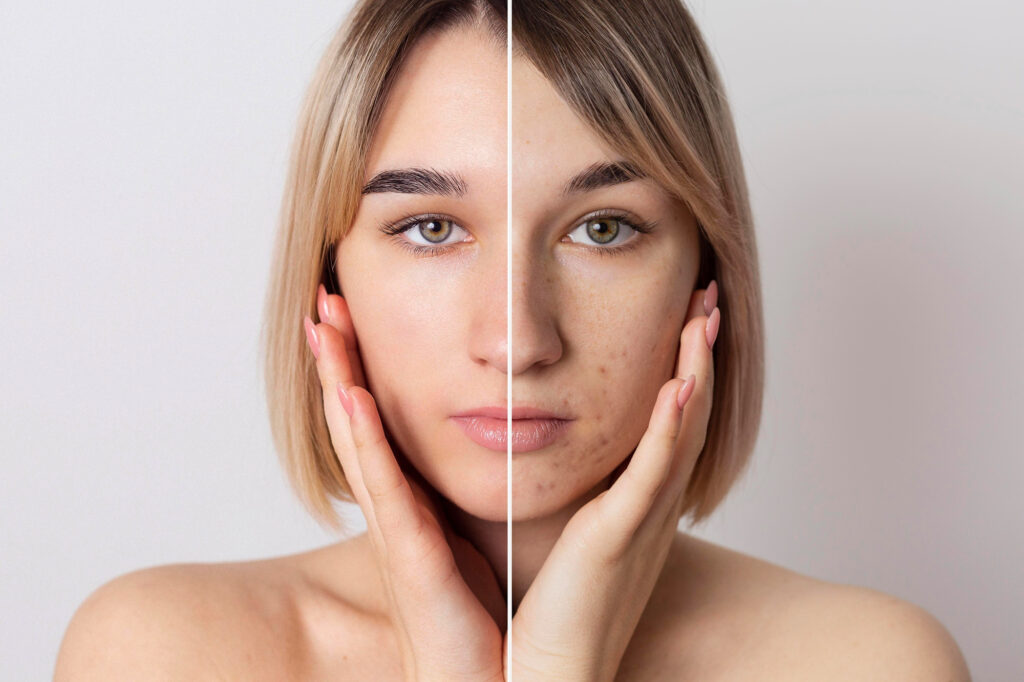 Acne treatment results Vancouver